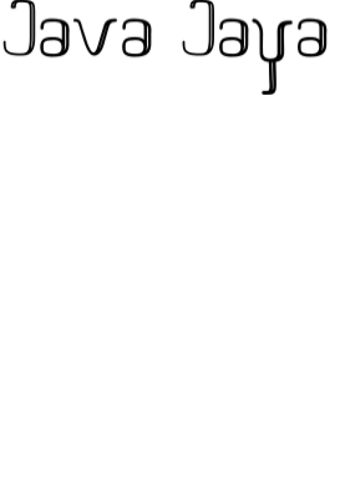 Java Jaya Font Preview