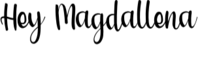 Hey Magdallena Font Preview