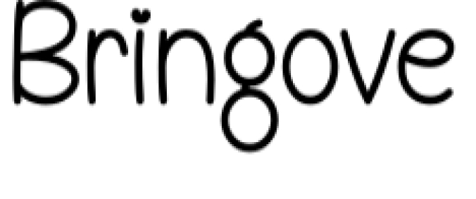 Bringove Font Preview