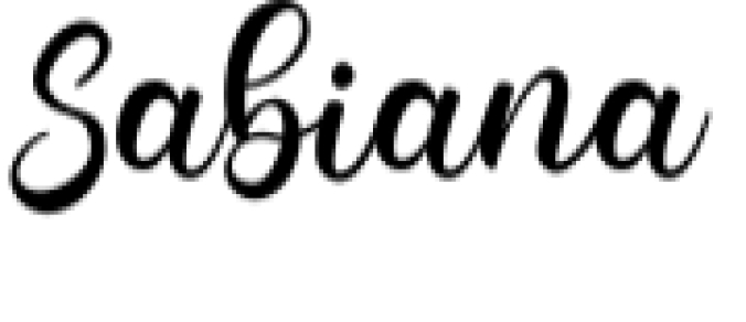 Sabiana Font Preview