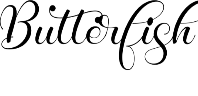 Butterfish Font Preview
