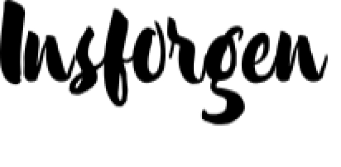 Insforgen Font Preview