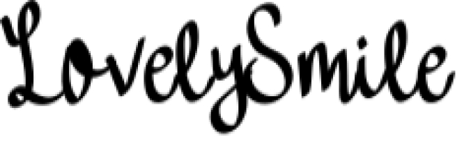 Lovely Smile Font Preview