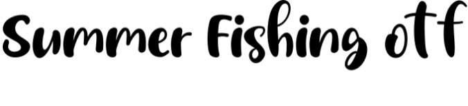 Summer Fishing Font Preview