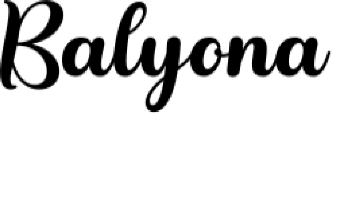 Balyona Font Preview