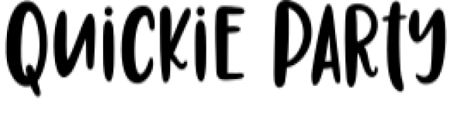 Quickie Party Font Preview