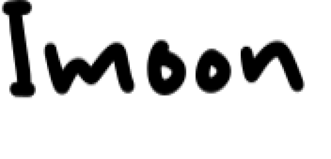 Imoon Font Preview