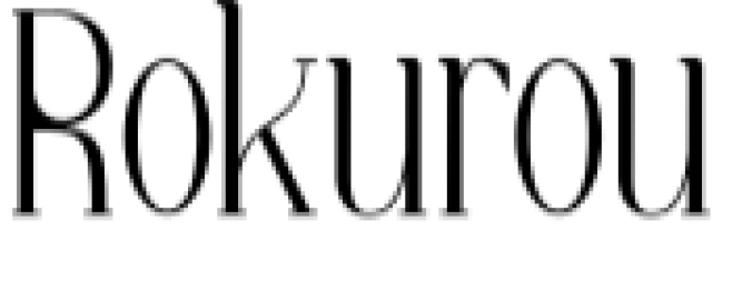 Rokurou Font Preview