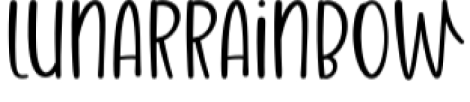 Lunar Raninbow Font Preview