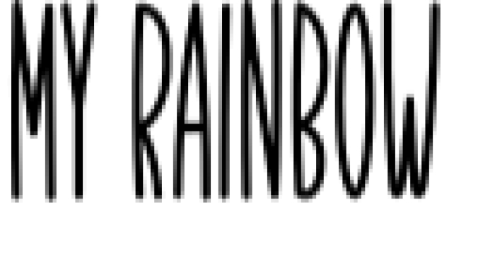 My Rainbow Font Preview