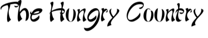 The Hungry Country Font Preview