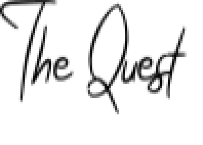 The Quest Font Preview