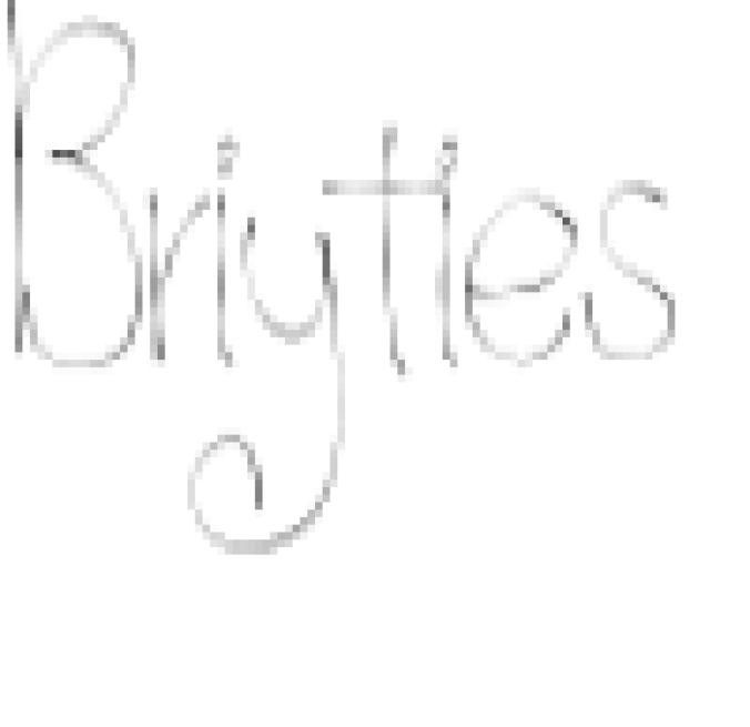 Briyties Font Preview