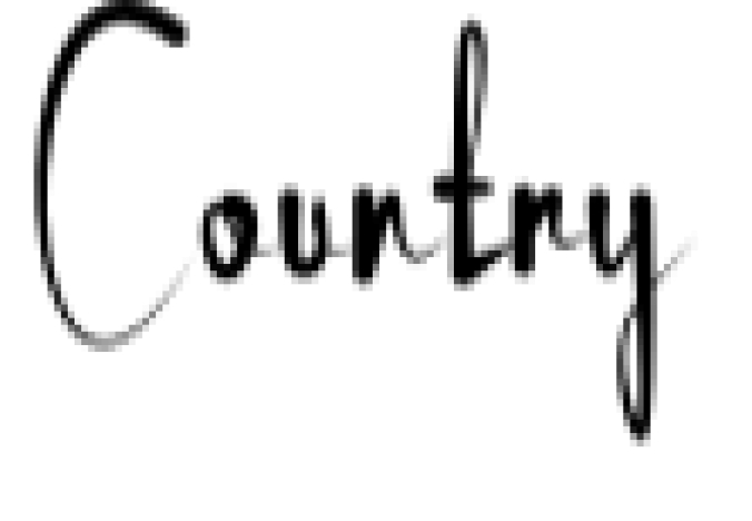 Country Font Preview