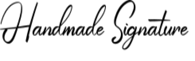 Handmade Signature Font Preview