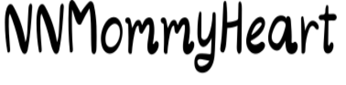 Mommy Heart Font Preview