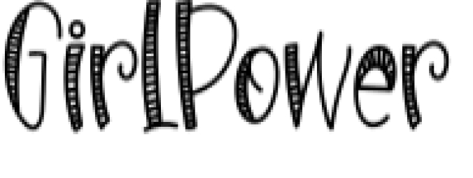 Girl Power Font Preview