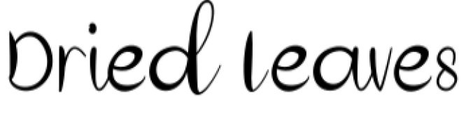 Dried Leaves Font Preview