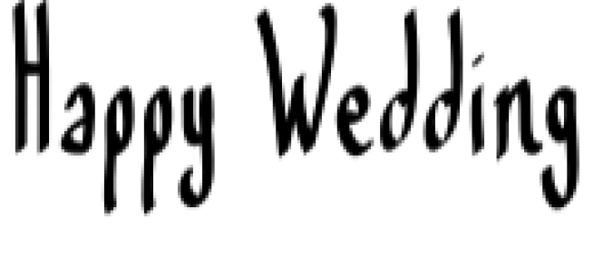 Happy Wedding Font Preview