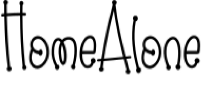 Home Alone Font Preview