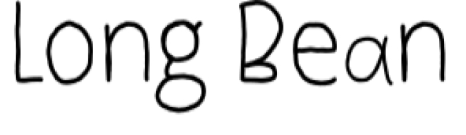 Long Bean Font Preview