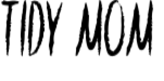 Tidy Mom Font Preview