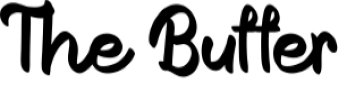 The Butter Font Preview