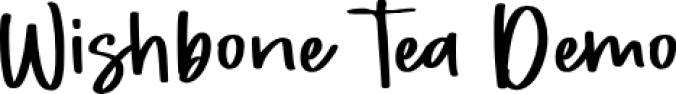 Wishbone Tea Font Preview