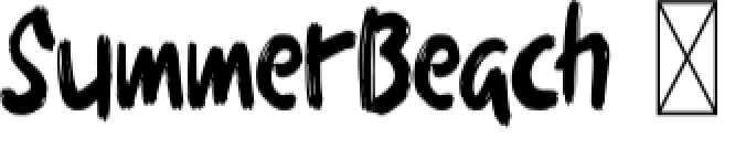 Summer Beach Font Preview