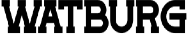 Watburg Font Preview