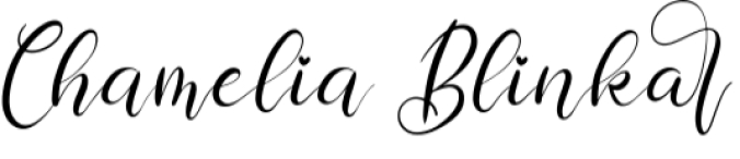 Chamelia Blinkar Font Preview