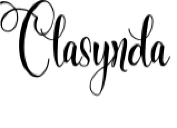 Clasynda Font Preview