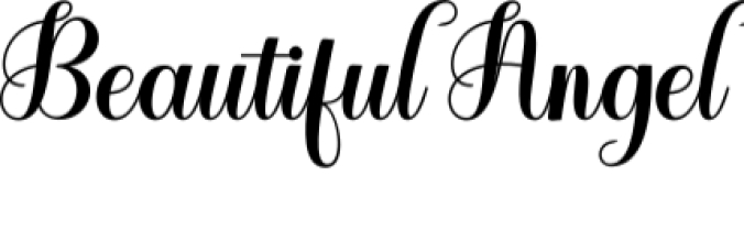 Beautiful Angel Font Preview