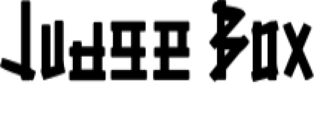 Judge Box Font Preview