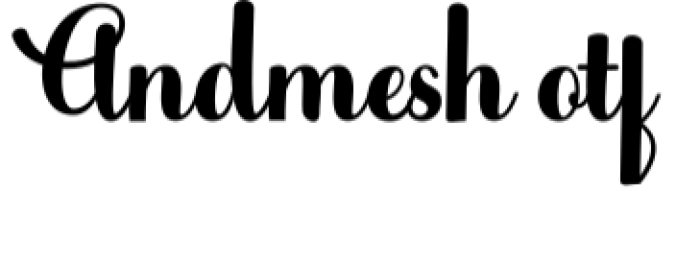 Andmesh Font Preview