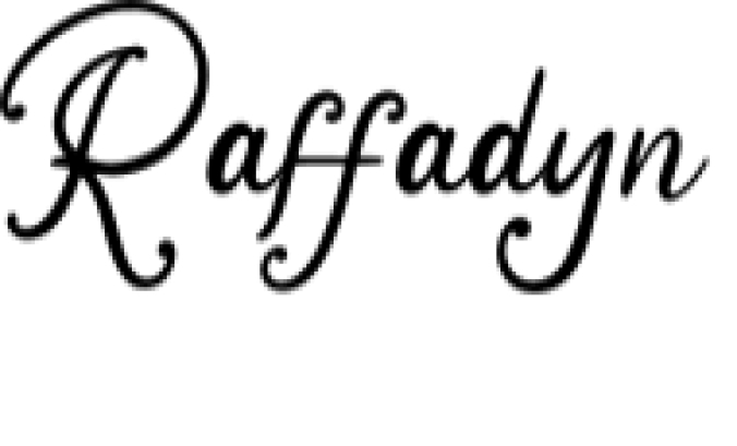 Raffadyn Font Preview