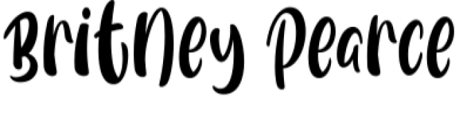 Britney Pearce Font Preview