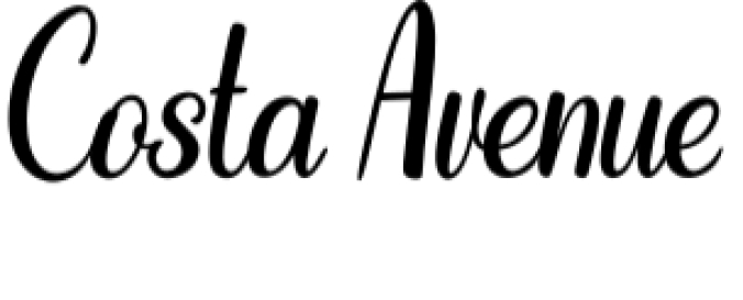 Costa Avenue Font Preview