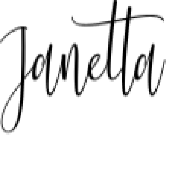 Janetta Font Preview