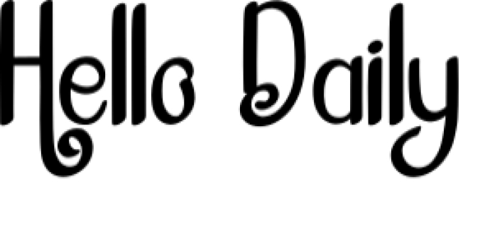 Hello Daily Font Preview