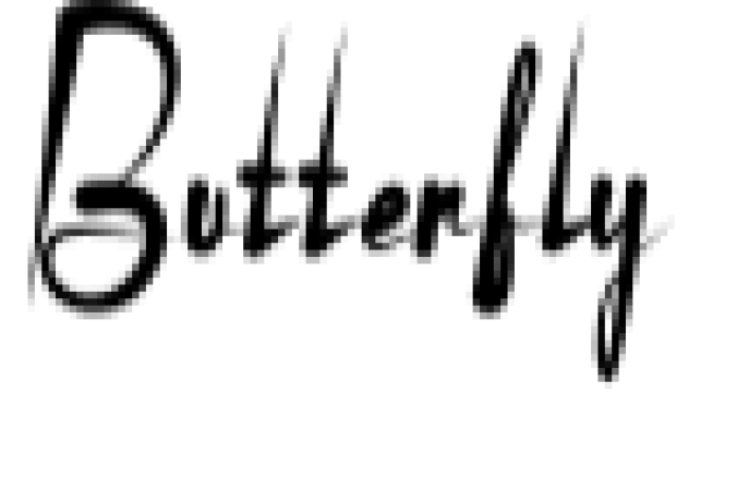 Butterfly Font Preview