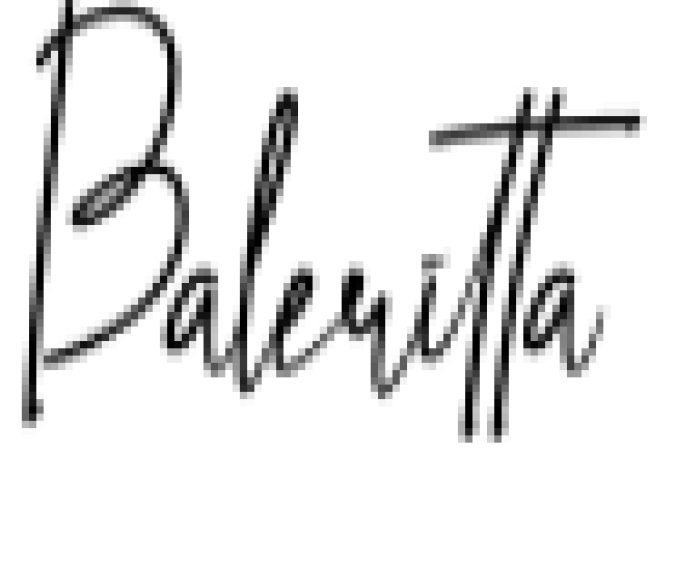Baleritta Font Preview