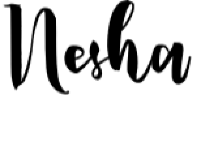 Nesha Font Preview