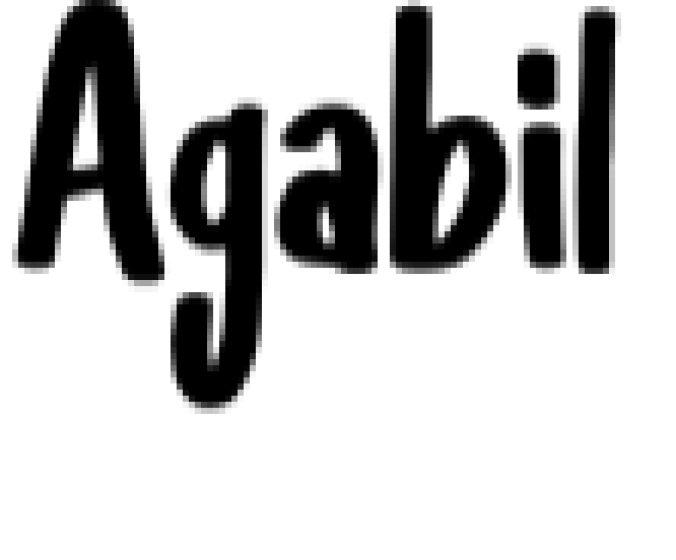 Agabil Font Preview
