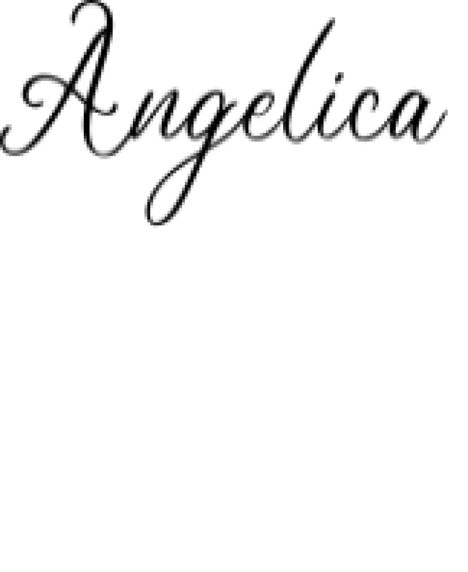 Angelica Font Preview