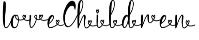 Love Children Font Preview