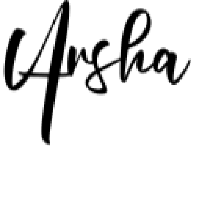 Arsha Font Preview