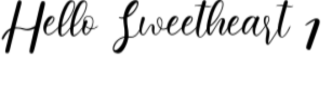 Hello Sweetheart Font Preview