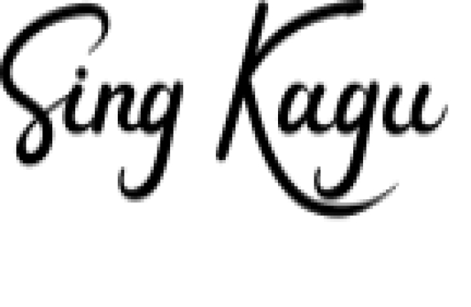Sing Kagu Font Preview