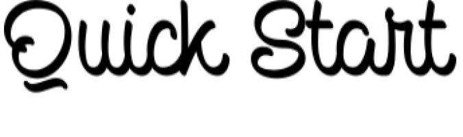 Quick Start Font Preview
